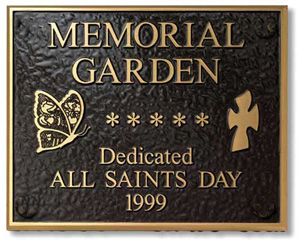Church Plaques, FREE shipping on orders OVER $750 , Fast 8 Days, Low Prices, Memorial Plaques, 3d Photo Engraved bronze, Outdoor Garden Plaques, brass, Aluminum, Etched bronze Plaques, Cast metal Plaque, Stainless Steel